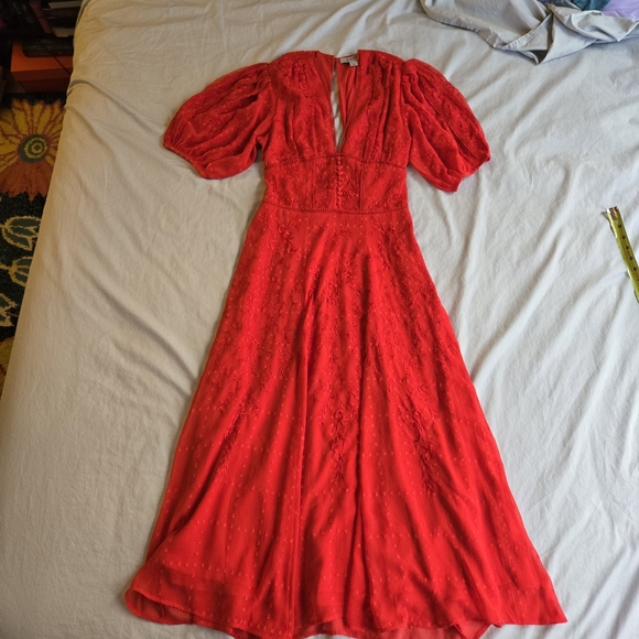 ALL SAINTS ❤️ Aspen Embroidered Maxi Dress sz 0 - like new! - Picture 2 of 16